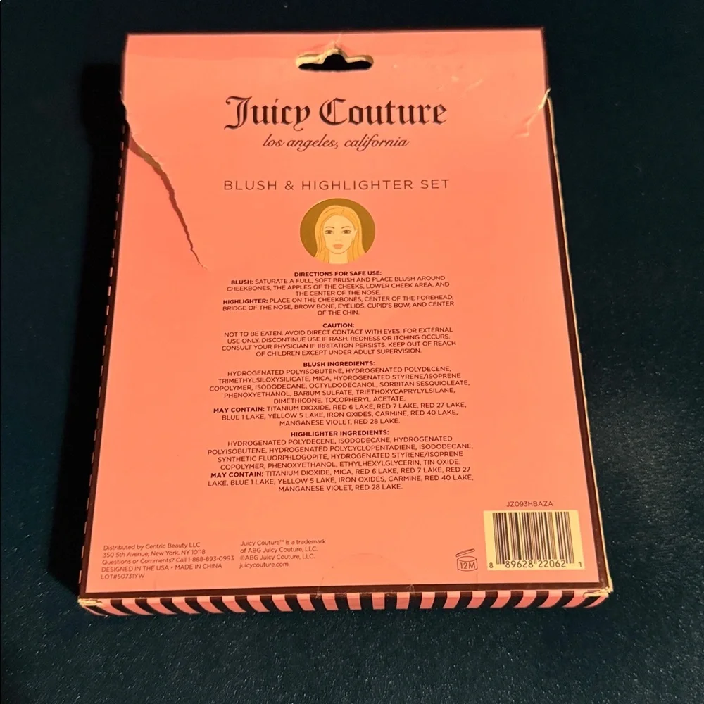 Juicy Couture Blush & Highlighter Set Gift Set NWT